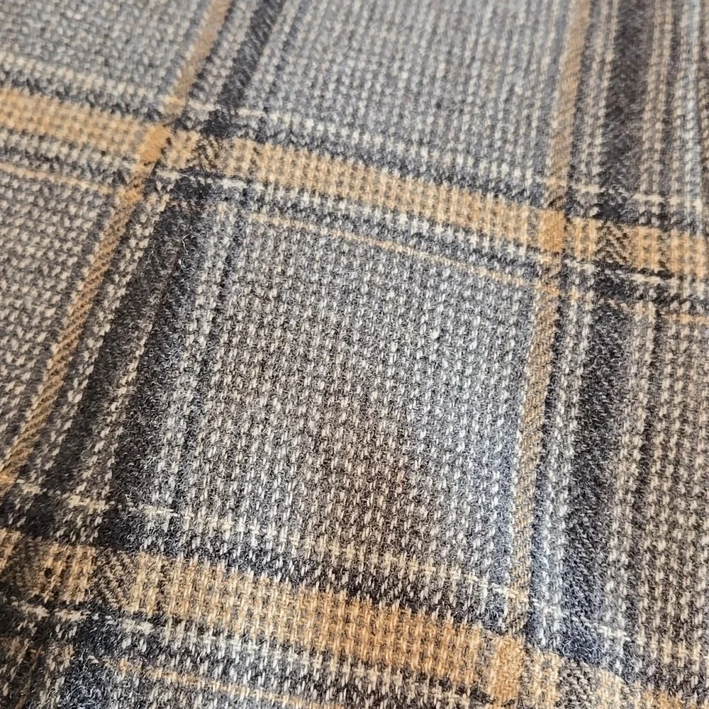 Pendleton Vintage Virgin Wool Gray  Cream Plaid Blazer and Skirt Set Womens 14 - Picture 13 of 13